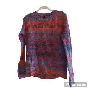 Aeropostale Sweater Striped Ombre Wool Knit